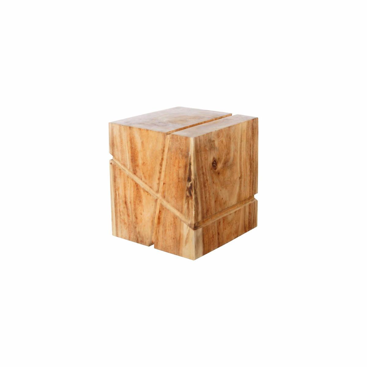Manuscript Fraude Spuug uit Massief hout - cube stool - Schaffenburg